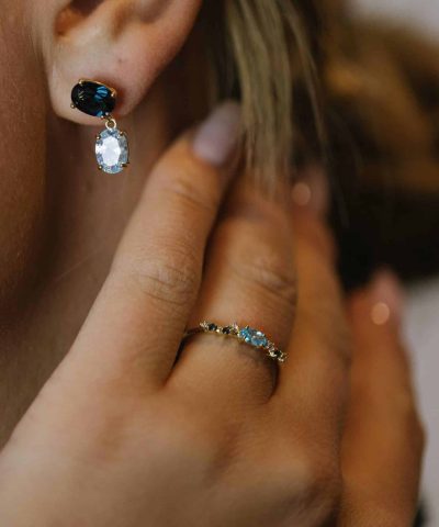 Alternative view of Gulldia Signatur Ring i sølv med zirkonia