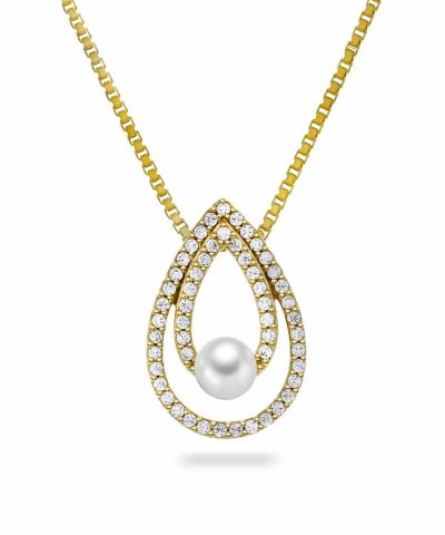 Gulldia Signatur Smykke i sølv med ferskvannsperle