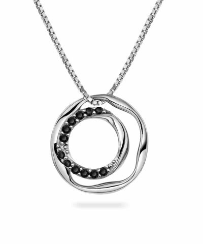 Gulldia Signatur Smykke i sølv med sort zirkonia