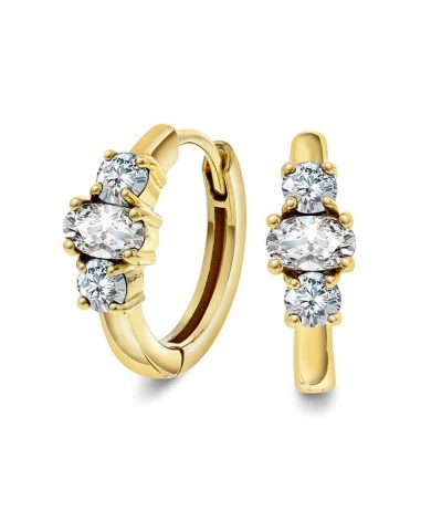 Gulldia Signatur Øreringer i sølv med zirkonia