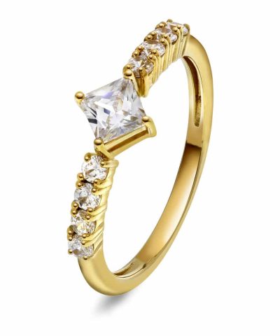 Gulldia Signatur Ring i sølv med zirkonia