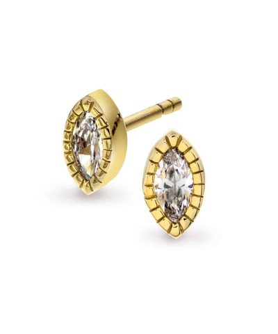 Øredobber i sølv med zirkonia