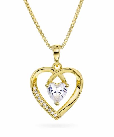 Smykke i sølv med zirkonia