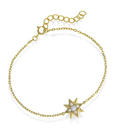 Armbånd i sølv med zirkonia