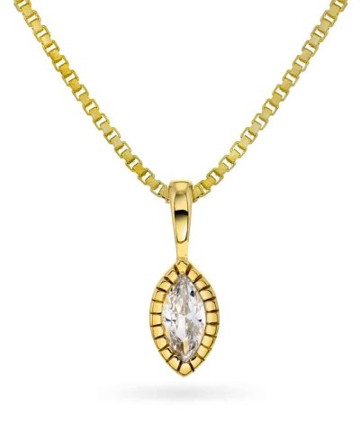 Smykke i sølv med zirkonia