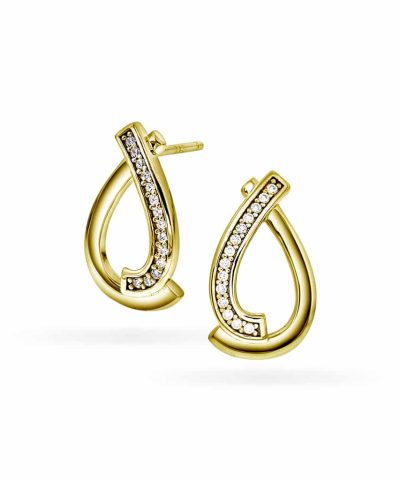 Øredobber i sølv med zirkonia