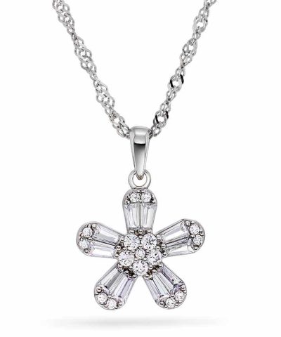 Dina smykke i sølv med zirkonia