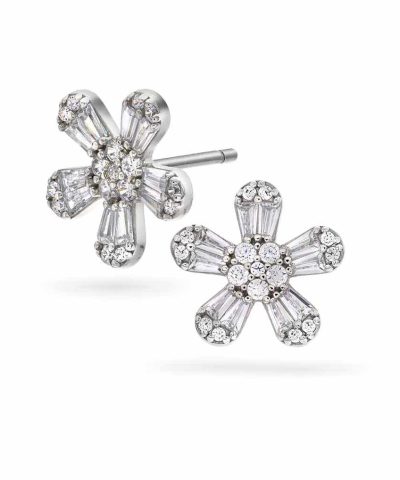 Dina øredobber i sølv med zirkonia