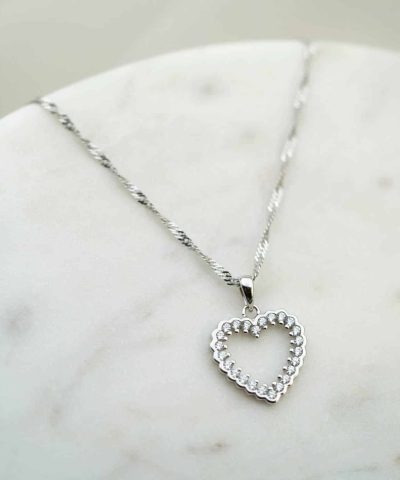 Alternative view of Juliane smykke i sølv med zirkonia