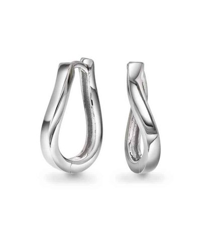 Palma øreringer i sølv, 16 mm