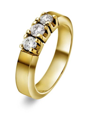 Sigma alliansering i gult gull med diamant 0,60 ct TWSI