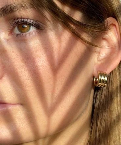 Alternative view of Athen øredobber i sølv