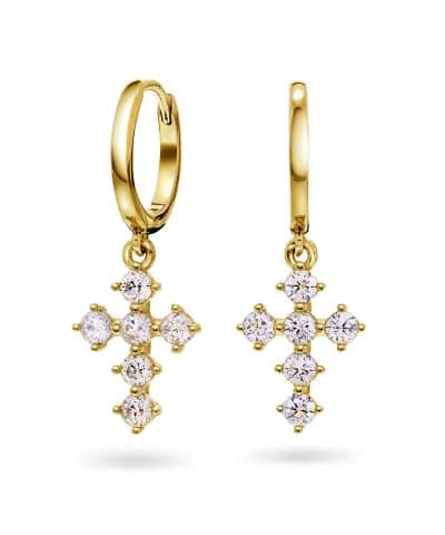 Roma øredobber i sølv med zirkonia