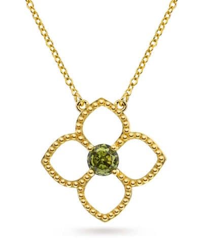 Ava smykke i sølv med oliven zirkonia