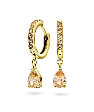 Fiji øredobber i sølv m/zirkonia