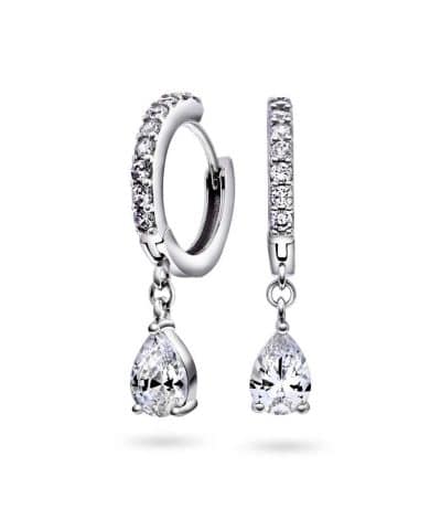 Fiji øredobber i sølv m/zirkonia