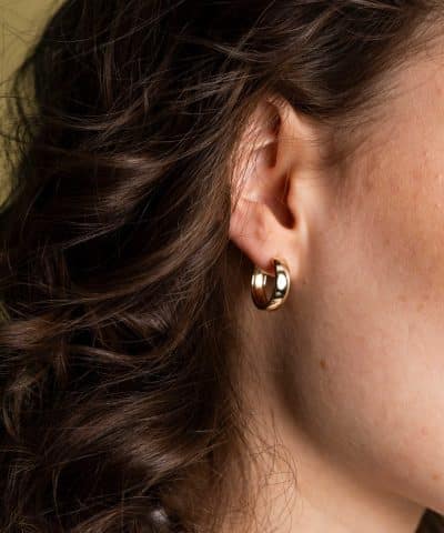 Alternative view of Vienna øreringer i sølv