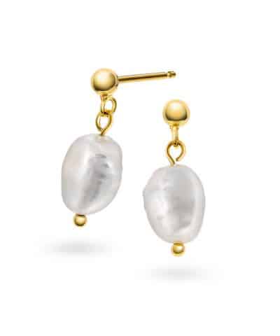 Jenny øredobber i sølv med perle