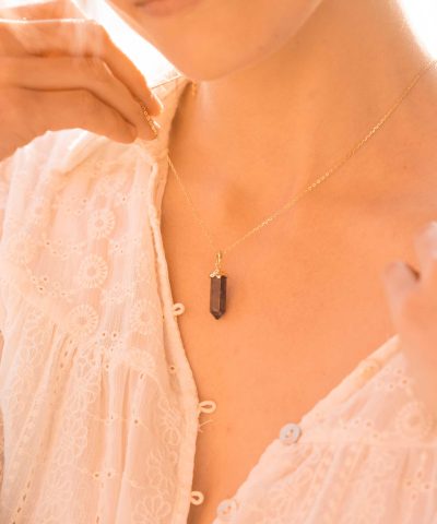 Alternative view of Intuition pendelsmykke i sølv, ametyst