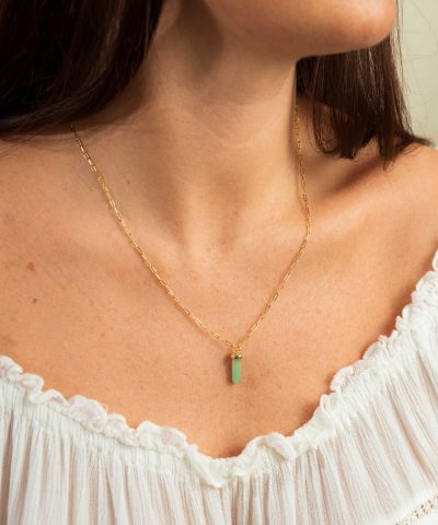 Alternative view of Guidance pendelsmykke i sølv, aventurin