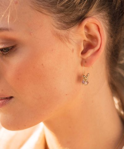 Alternative view of Dream øredobber sølv med turmalin