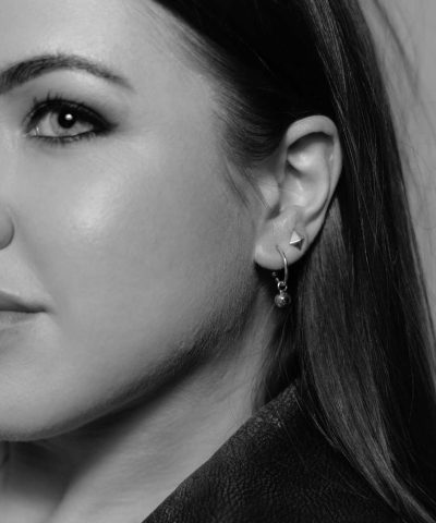 Alternative view of Rebel øredobber i sølv