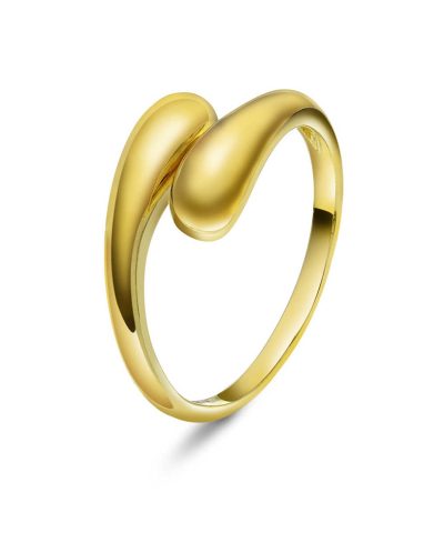 Edge ring i sølv, justerbar