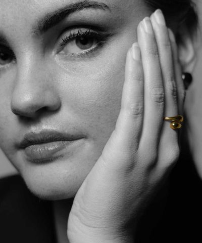 Alternative view of Edge ring i sølv, justerbar