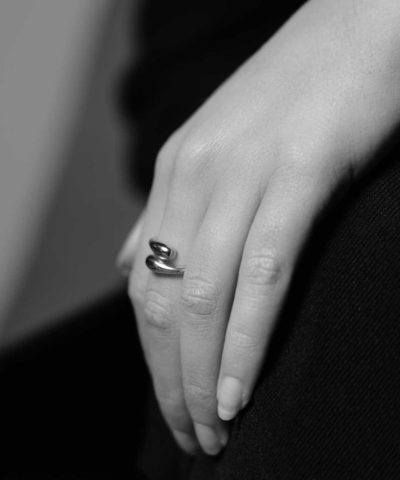 Alternative view of Edge ring i sølv, justerbar