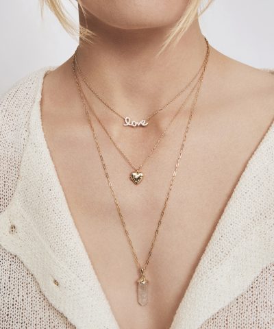 Alternative view of Intuition II pendel sølv, bergkrystall