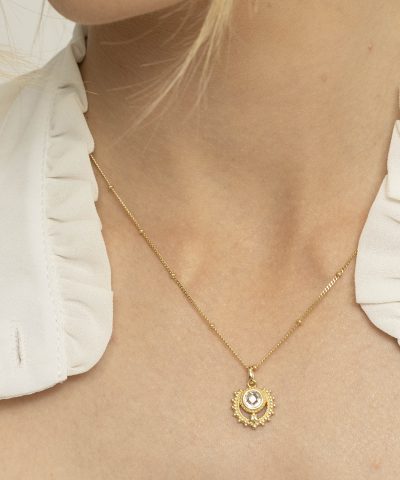 Alternative view of Føniks smykke i sølv med zirkonia