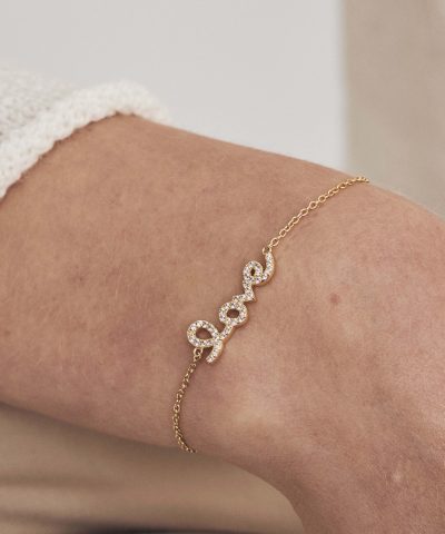 Alternative view of Bright love armbånd i sølv med zirkonia