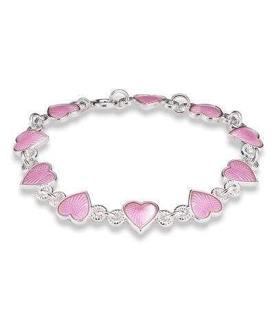 Pia&Per ARMBÅND,HJERTE ROSA