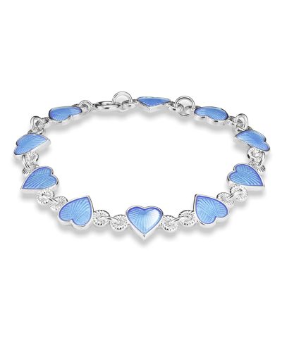 Pia&Per ARMBÅND,HJERTE BLÅ