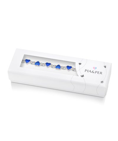 Alternative view of Pia&Per ARMBÅND,HJERTE MØRKBLÅ