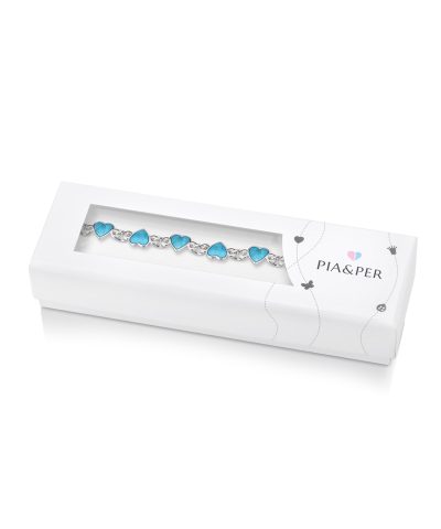 Alternative view of Pia&Per ARMBÅND HJERTE TURKIS