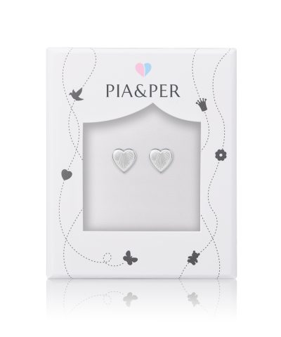 Alternative view of Pia&Per ØRESTIKK,HJERTE     HVIT