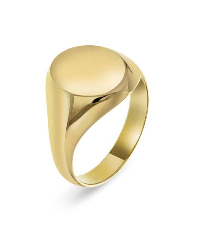 Christophersen Gult Gull Ring signet Herre 12,0x14,5