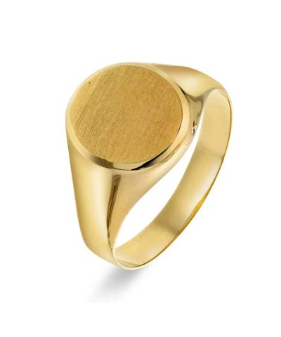 Christophersen Gult Gull Ring pres mat/bla bu (grav)