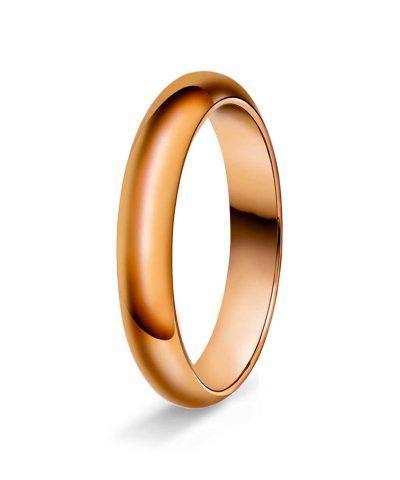 Halvr/flat 4mm polert rødt gul