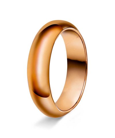 Halvr/flat 6mm polert rødt gul