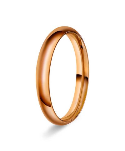 Halvrund/buet 2mm polert rødt