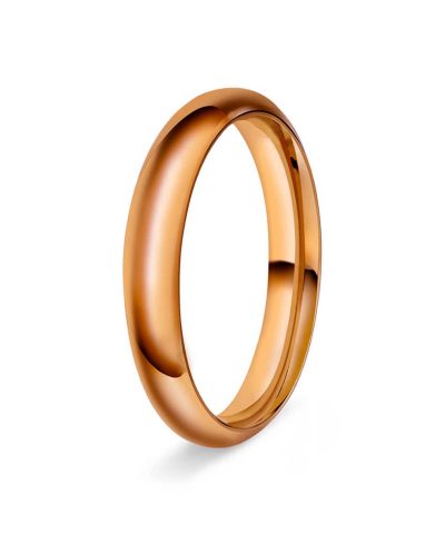 Halvrund/buet 3mm polert rødt