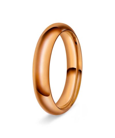 Halvrund/buet 4mm polert rødt