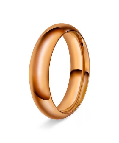 Halvrund/buet 5mm polert rødt