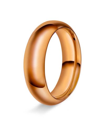 Halvrund/buet 6mm polert rødt