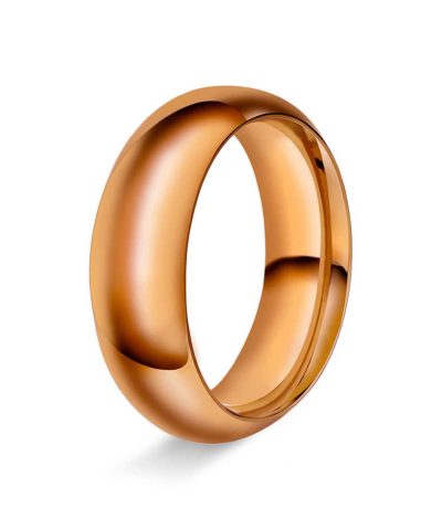 Halvrund/buet 7mm polert rødt