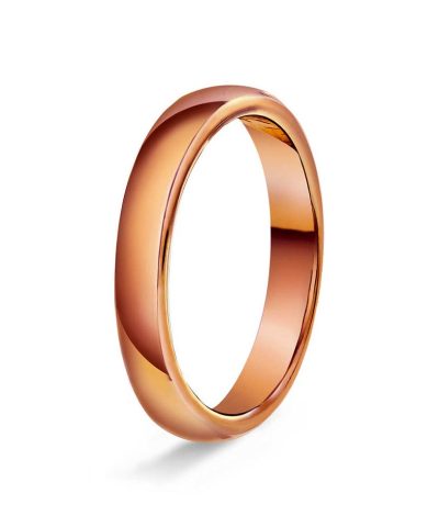 Hvelvet/flat 3mm polert rødt g