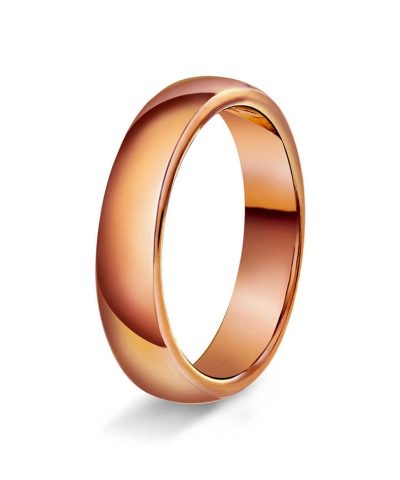 Hvelvet/flat 4mm polert rødt g