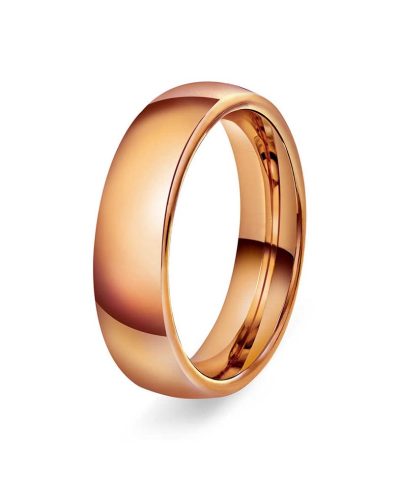 Hvelvet/buet 5mm polert rødt g